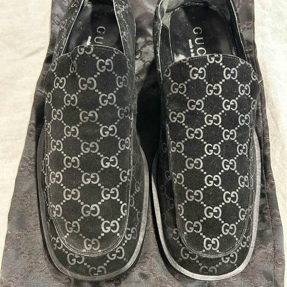 Gucci Black Loafers Slip-On Luxury Shoes